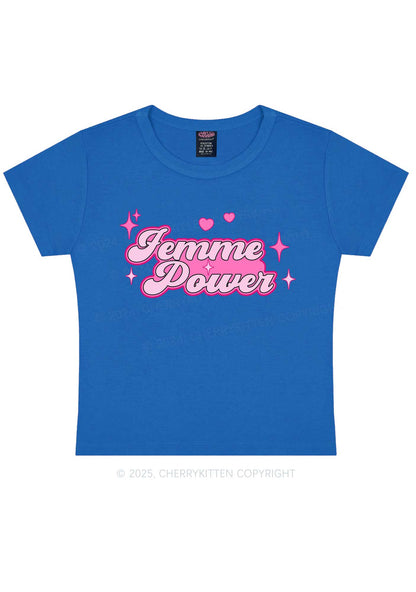 Femme Power Y2K Baby Tee Cherrykitten