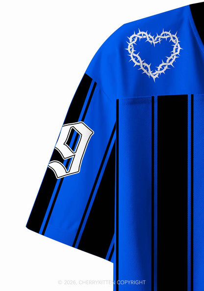 Overworked And Underfxxked Y2K Crop Sport Jersey Shirts Cherrykitten