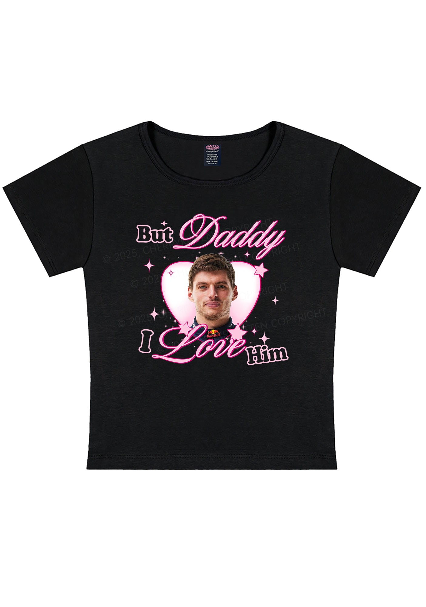 Daddy I Love The Driver Y2K Baby Tee Cherrykitten