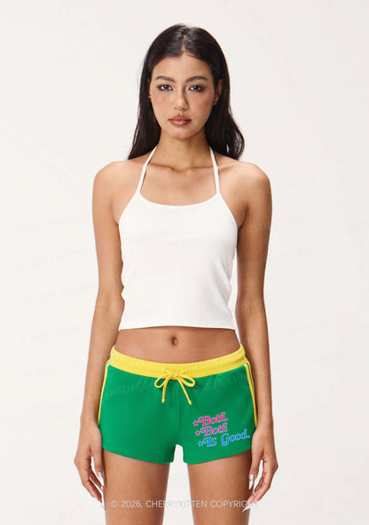 Both Is Good Pride Y2K Drawstring Mini Shorts Cherrykitten