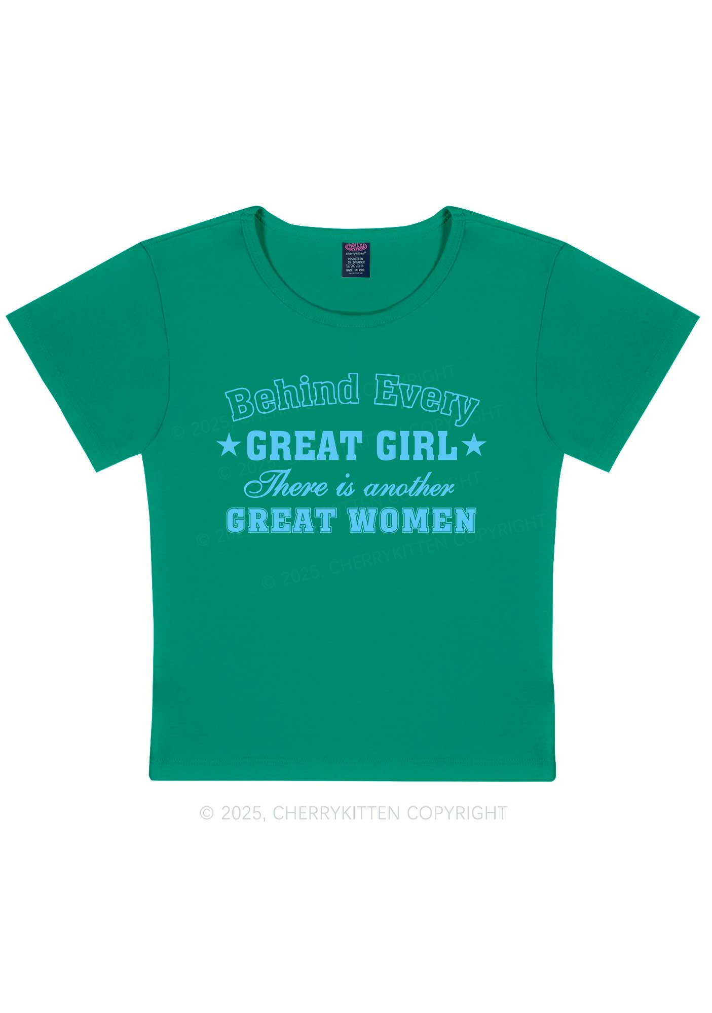Great Girl Great Women Pride Y2K Baby Tee Cherrykitten