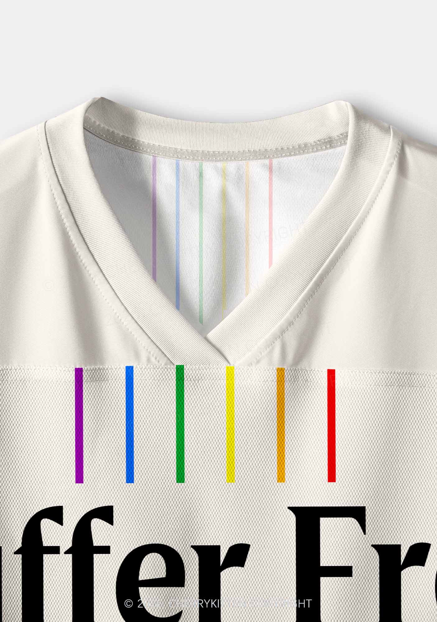 I Suffer From Gay Thoughts Pride Y2K Crop Sport Jersey Shirts Cherrykitten