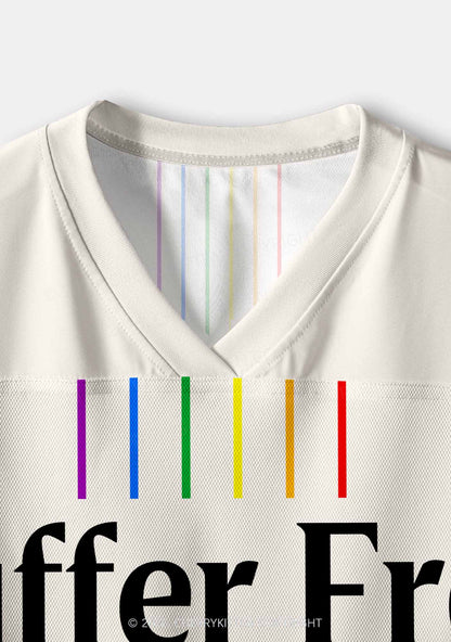 I Suffer From Gay Thoughts Pride Y2K Crop Sport Jersey Shirts Cherrykitten