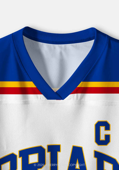 Retro White Hockey Team GG Y2K Crop Sport Jersey Shirts Cherrykitten