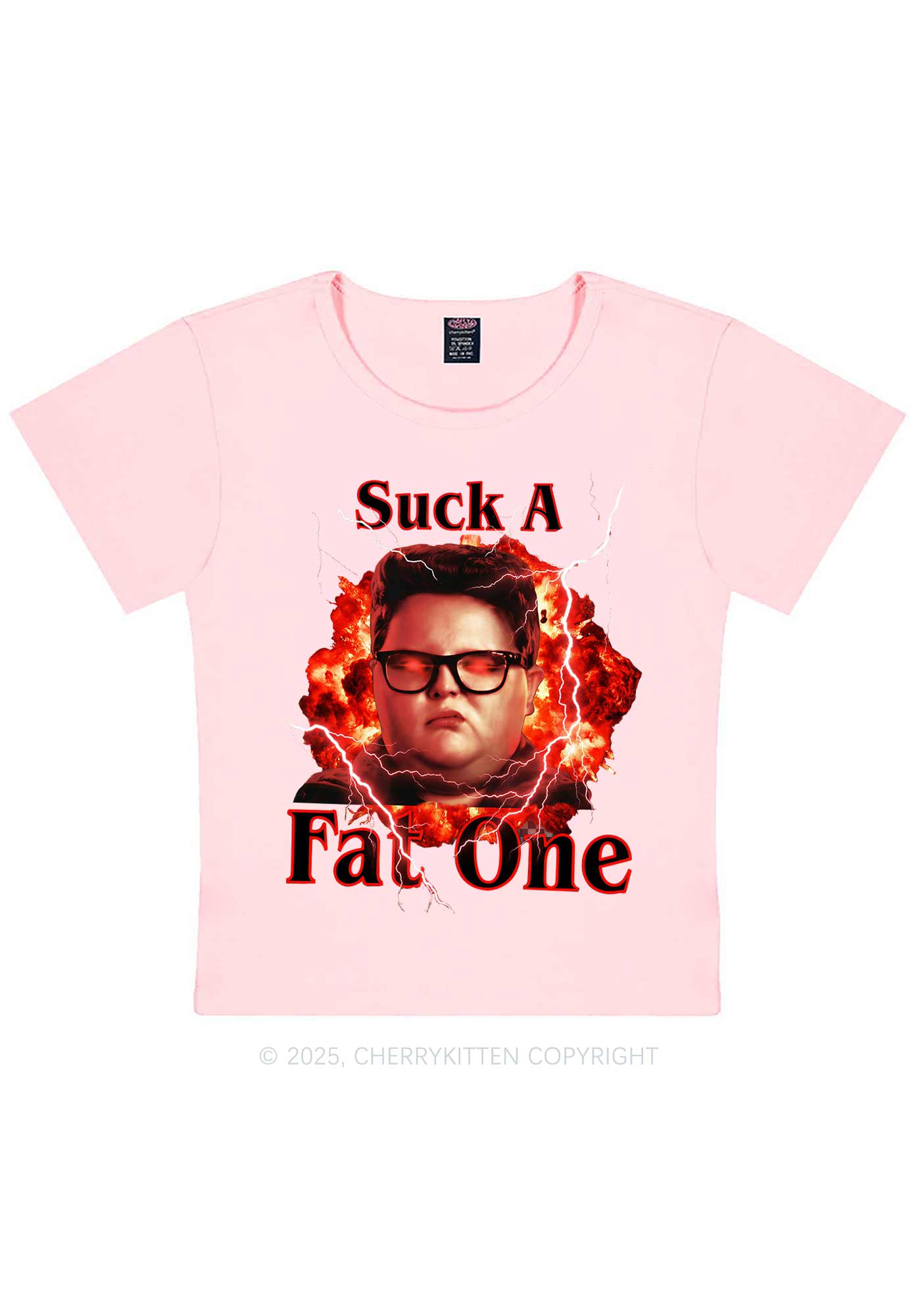 Suck A Fat One Y2K Baby Tee Cherrykitten