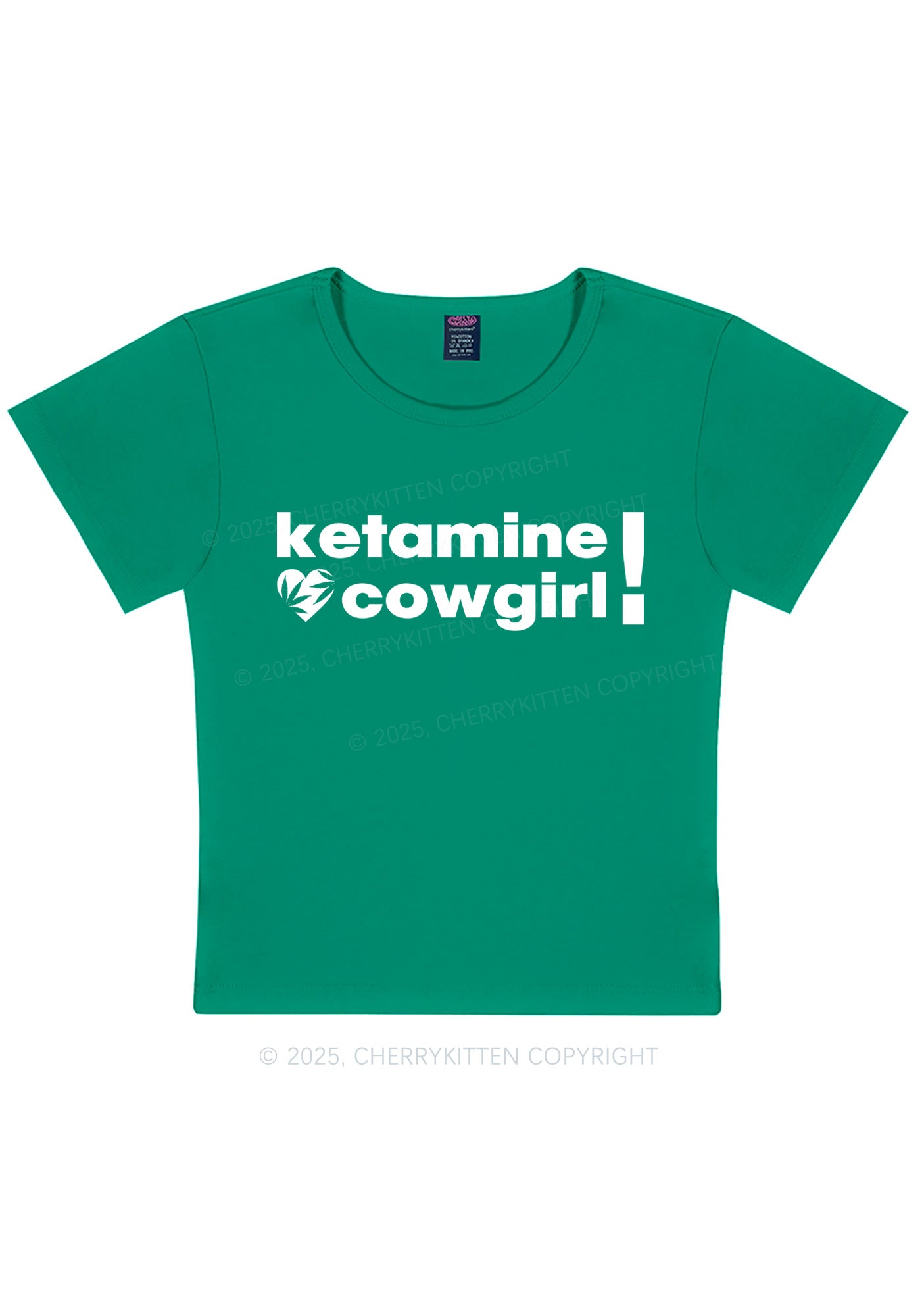 K Cowgirl Y2K Baby Tee Cherrykitten