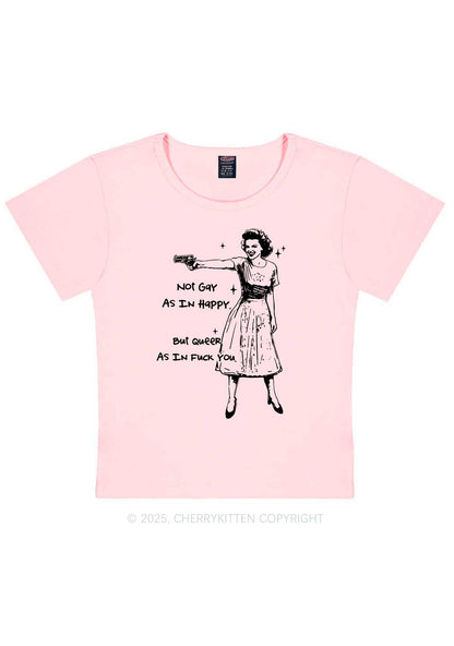 But Queer As In Pride Y2K Baby Tee Cherrykitten