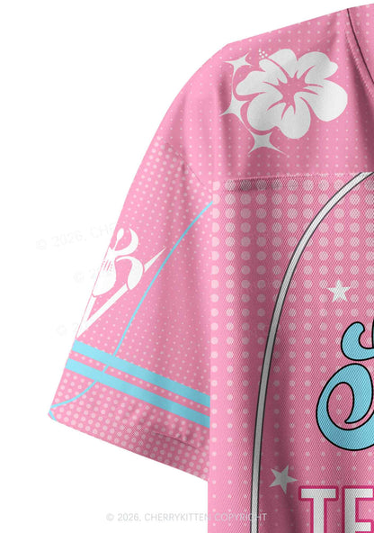 Sapphic Tendencies Pride Y2K Crop Sport Jersey Shirts Cherrykitten