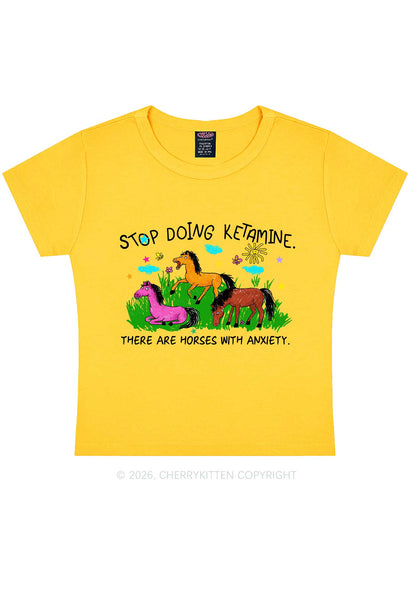 Stop Doing Kxxamine Y2K Baby Tee Cherrykitten
