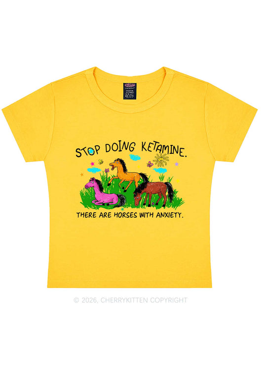 Stop Doing Kxxamine Y2K Baby Tee Cherrykitten