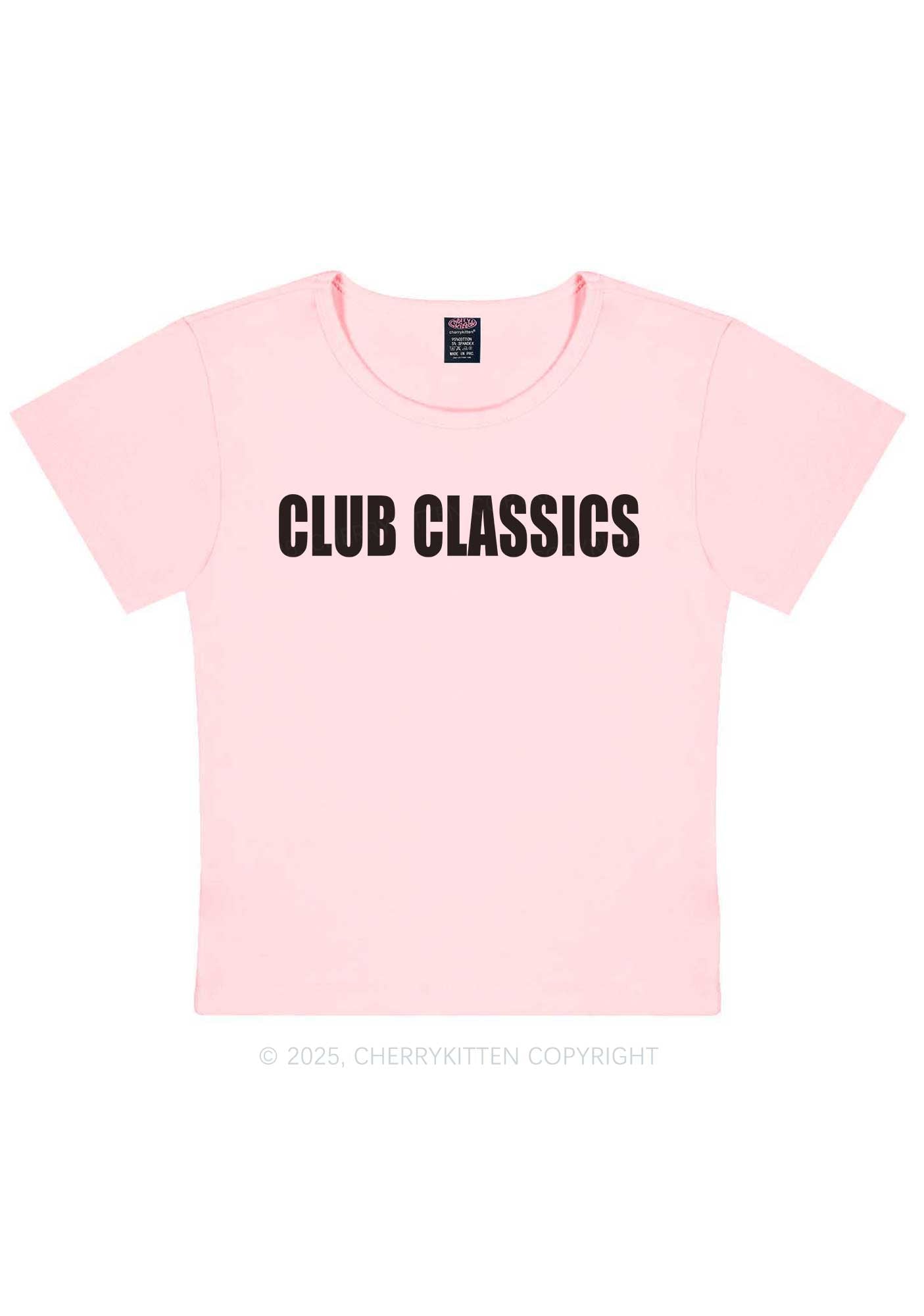 Club Classics Y2K Baby Tee Cherrykitten