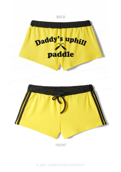 Daddys Uphill Paddle Y2K Drawstring Mini Shorts Cherrykitten