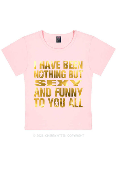 I Have Been Nothing Silver Foil Printed Y2K Baby Tee Cherrykitten