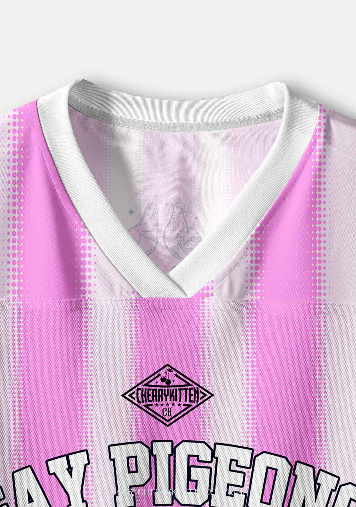Gay Pigeons Pride Y2K Crop Sport Jersey Shirts Cherrykitten