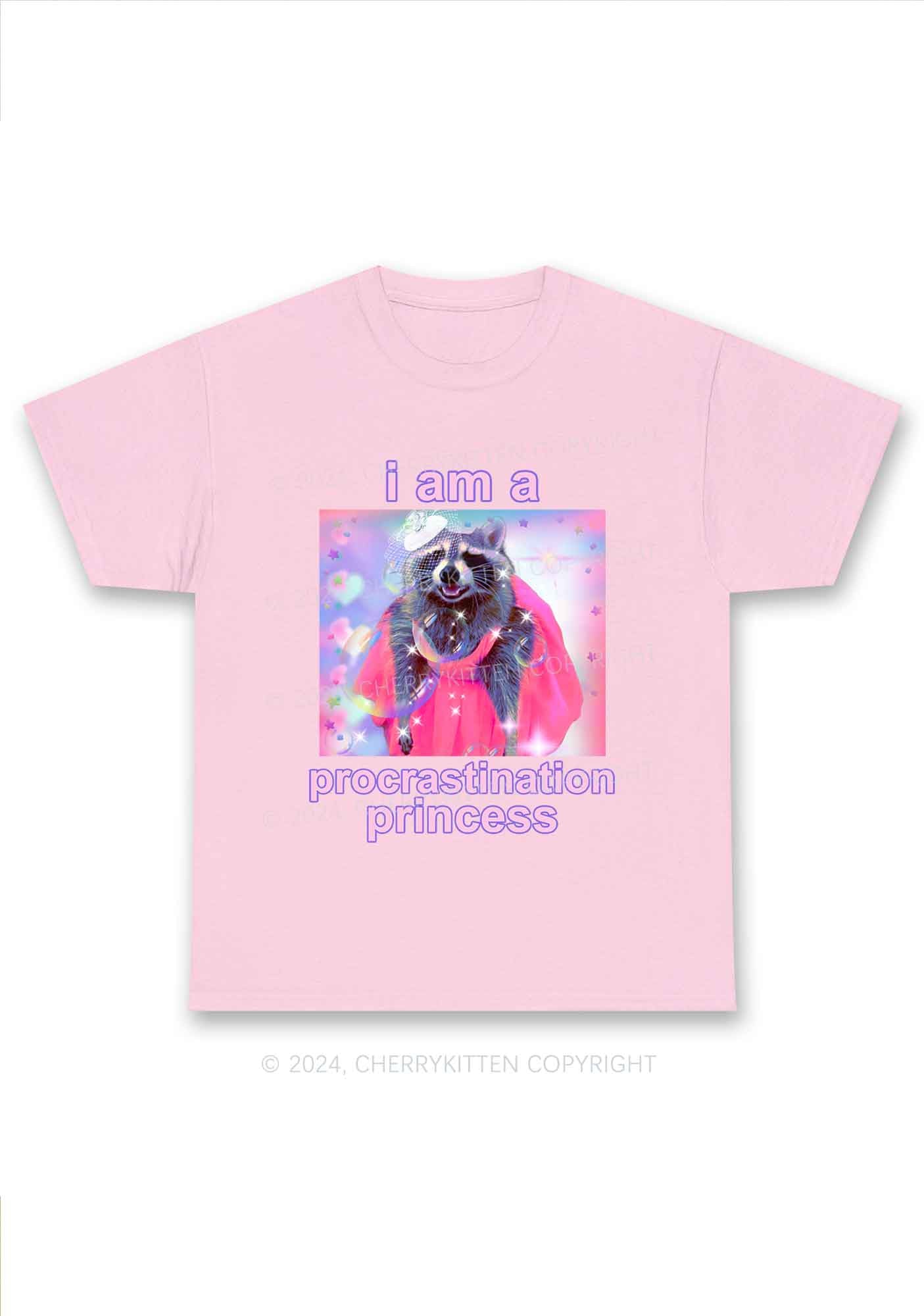 Procrastination Princess Y2K Chunky Shirt Cherrykitten