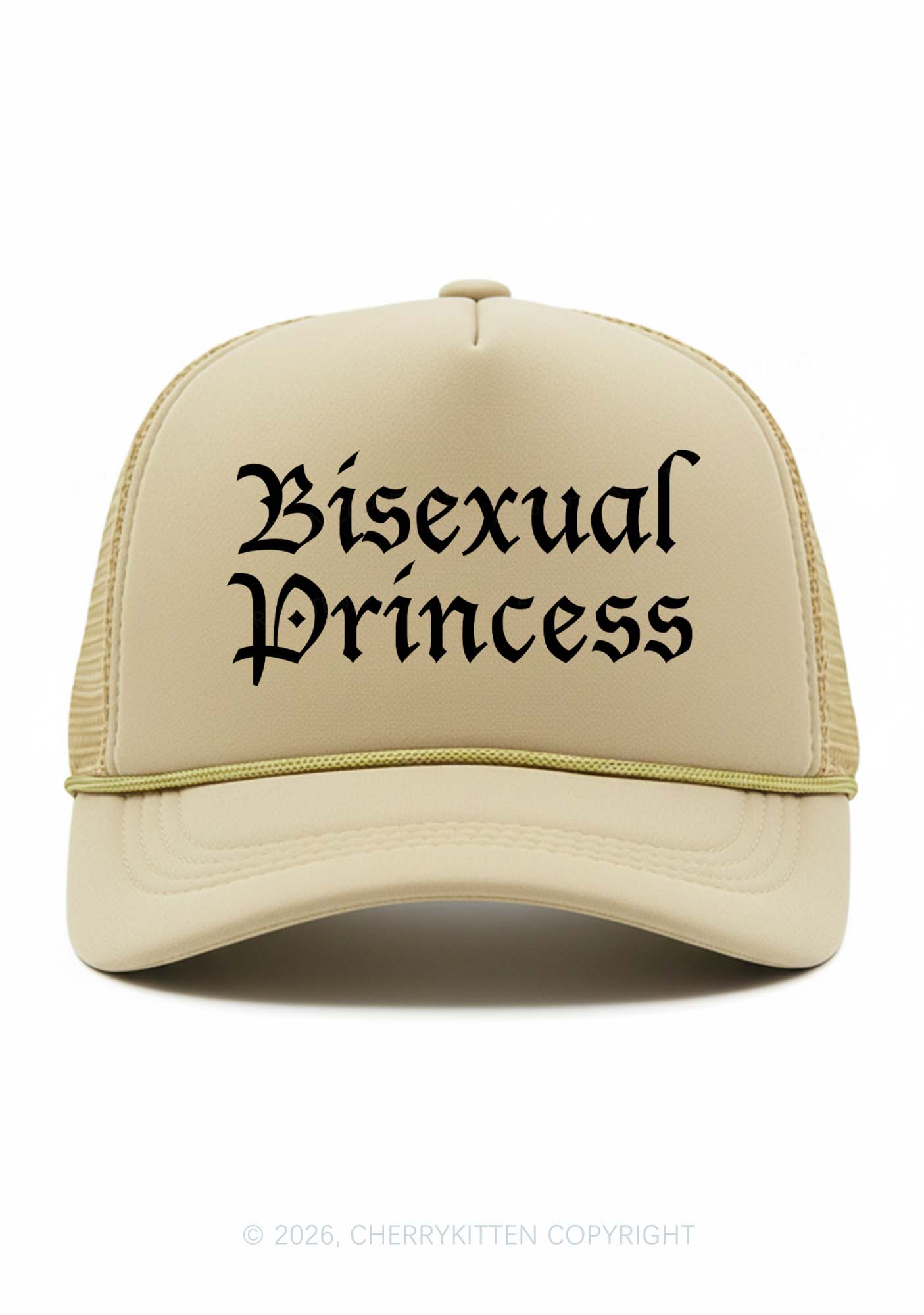 Bisexual Princess Pride Y2K Trucker Hat Cherrykitten