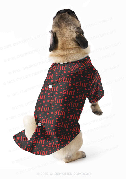 Black Slxt Y2K Pet Shirts Cherrykitten
