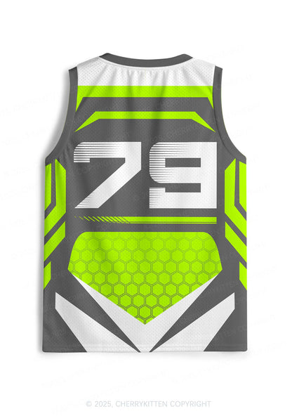 Custom Green Ride A DJ Y2K Sport Jersey Tank Cherrykitten