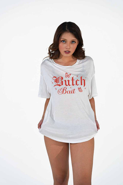 Butch Bait Pride Y2K Sheer Boyfriend Tee Cherrykitten