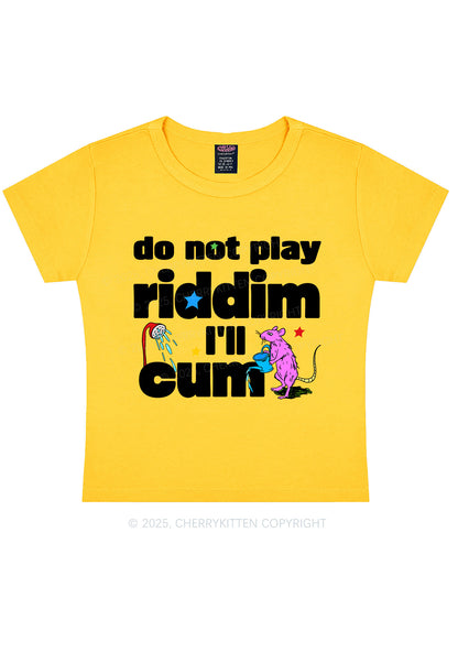 Do Not Play Riddim Y2K Baby Tee Cherrykitten