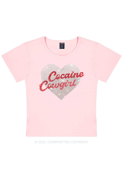 Rhinestone Cola Cowgirl Y2K Baby Tee Cherrykitten