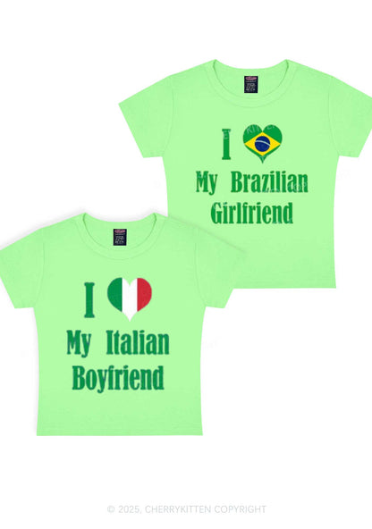 Custom Country Y2K Valentine's Day Baby Tee Cherrykitten