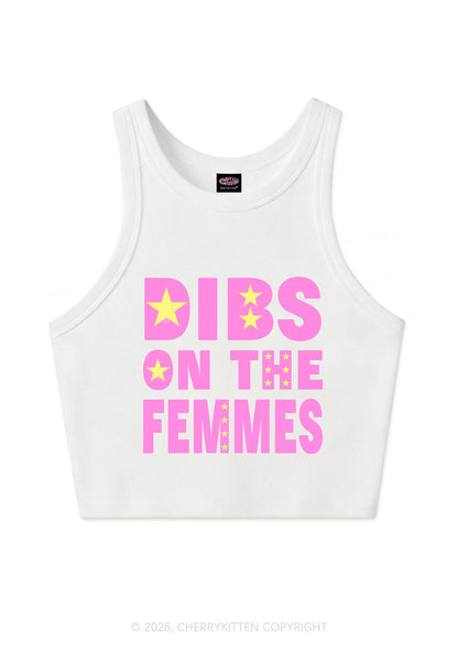 Dibs On The Femmes Pride Y2K Crop Tank Top Cherrykitten