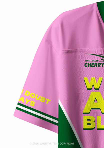 Always Blame A Man Y2K Crop Sport Jersey Shirts Cherrykitten