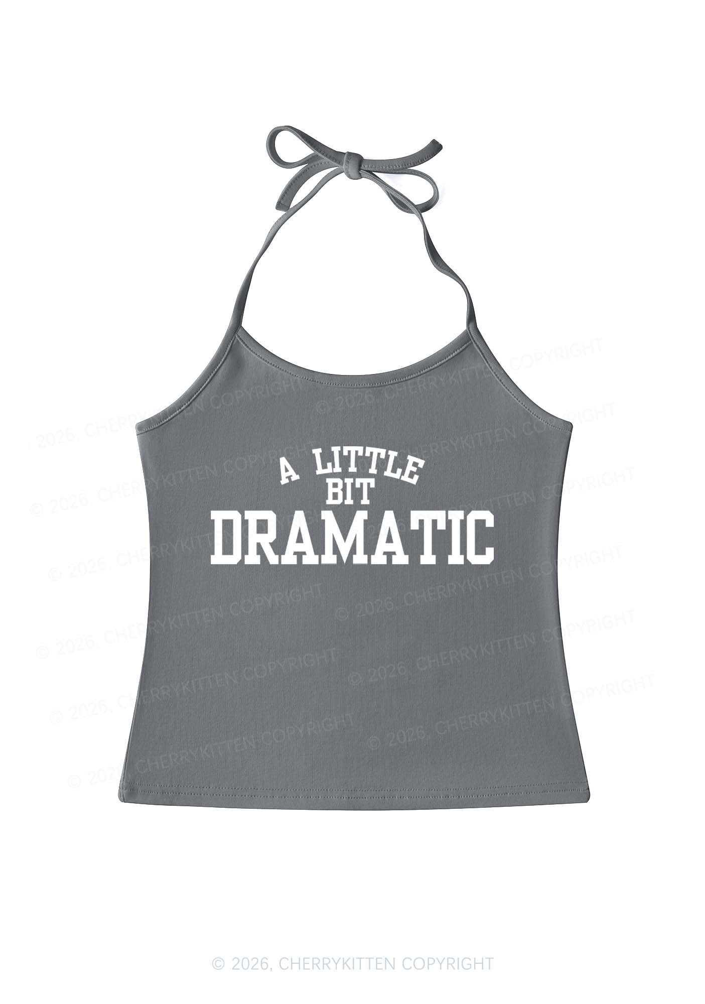 A Little Bit Dramatic Y2K Halter Neck Cami Cherrykitten