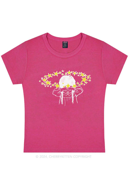 Stars In Your Eyes Y2K Baby Tee Cherrykitten