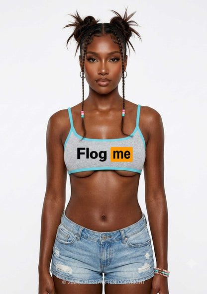 Flog Me Y2K Super Crop Cami Cherrykitten