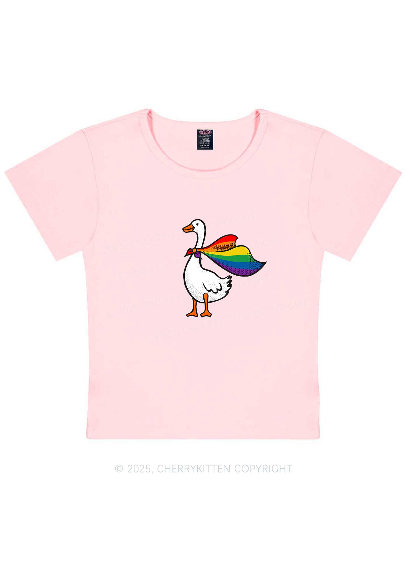 Pride Goose Y2K Baby Tee Cherrykitten