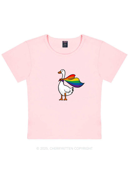 Pride Goose Y2K Baby Tee Cherrykitten