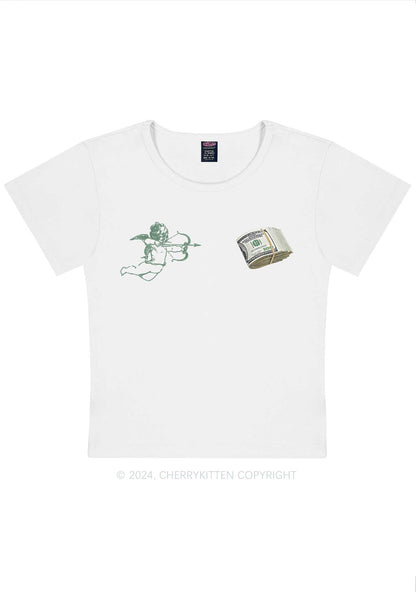 Cupid Cash Y2K Valentine's Day Baby Tee Cherrykitten