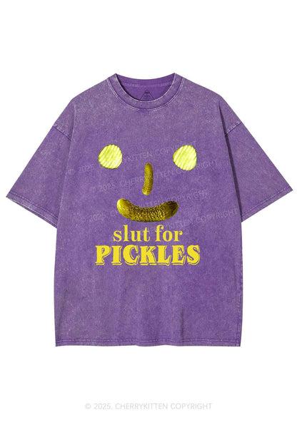 Slxt For Pickles Y2K Shirts Washed Tee Cherrykitten