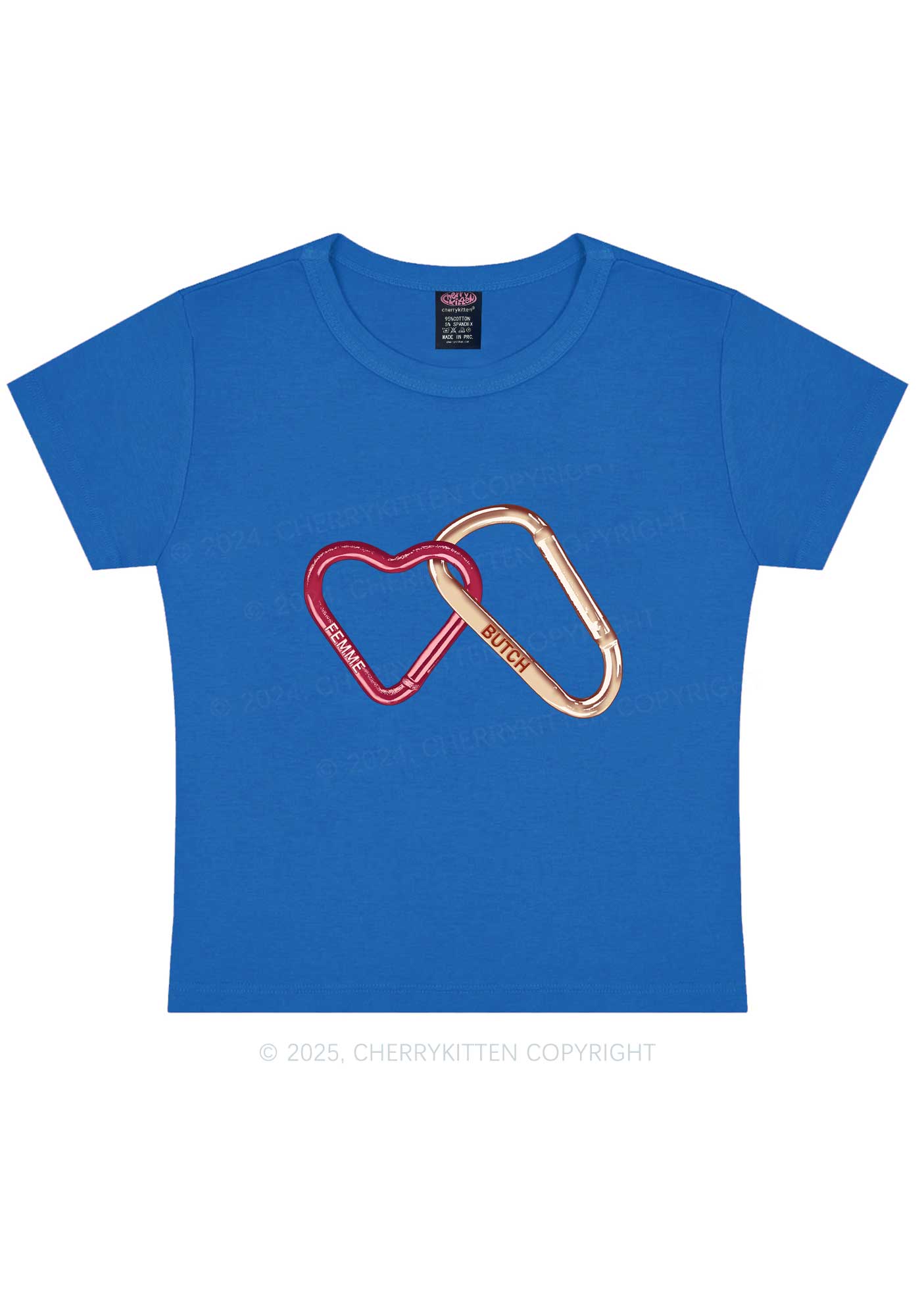 Femme Butch Y2K Baby Tee Cherrykitten