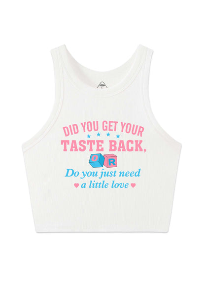 Get Your Taste Back Y2K Crop Tank Top Cherrykitten