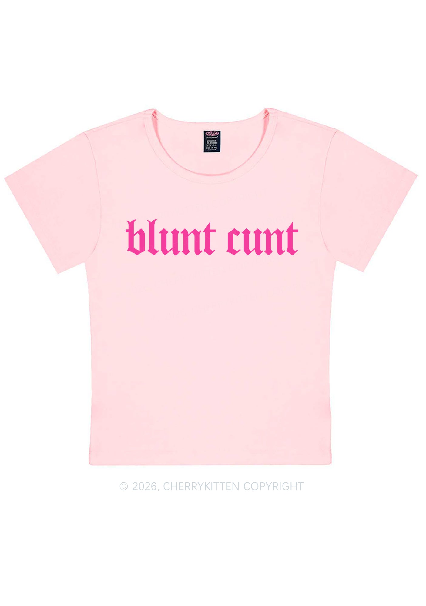 Blunt Cxxt Y2K Baby Tee Cherrykitten