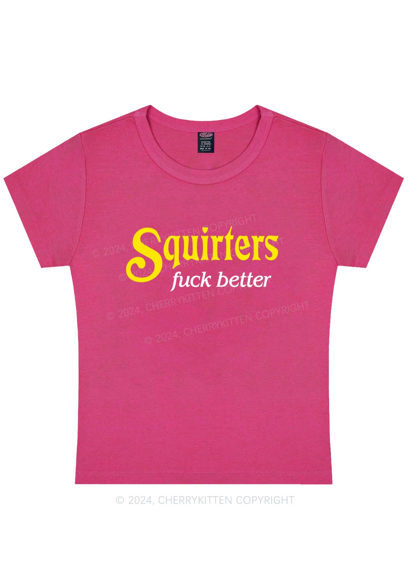 Squirters Fxxk Better Y2K Baby Tee Cherrykitten