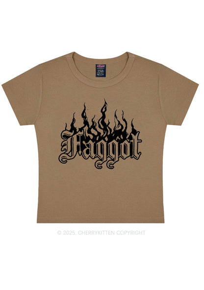 Halloween Goth Faggot Pride Y2K Baby Tee Cherrykitten