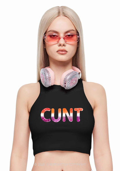 Lesbian Candy Cxxt Pride Y2K Crop Tank Top Cherrykitten