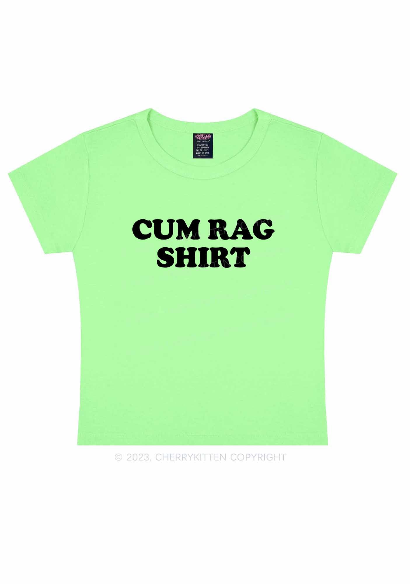 Rag Shirt Y2K Baby Tee Cherrykitten