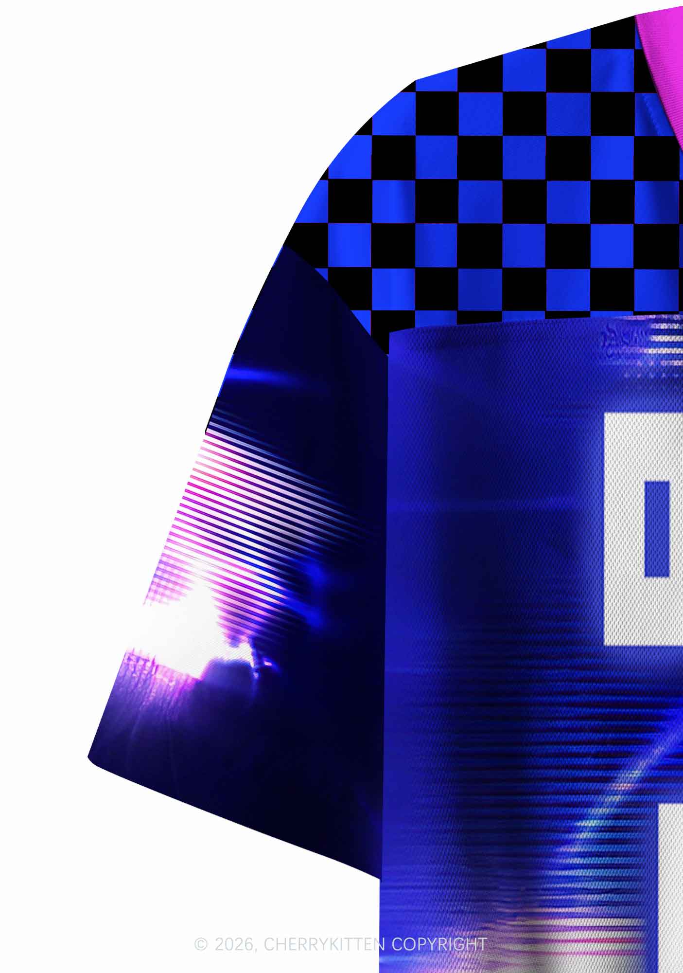 Blue Sound Wave Dibs On Drummer Y2K Crop Sport Jersey Shirts Cherrykitten