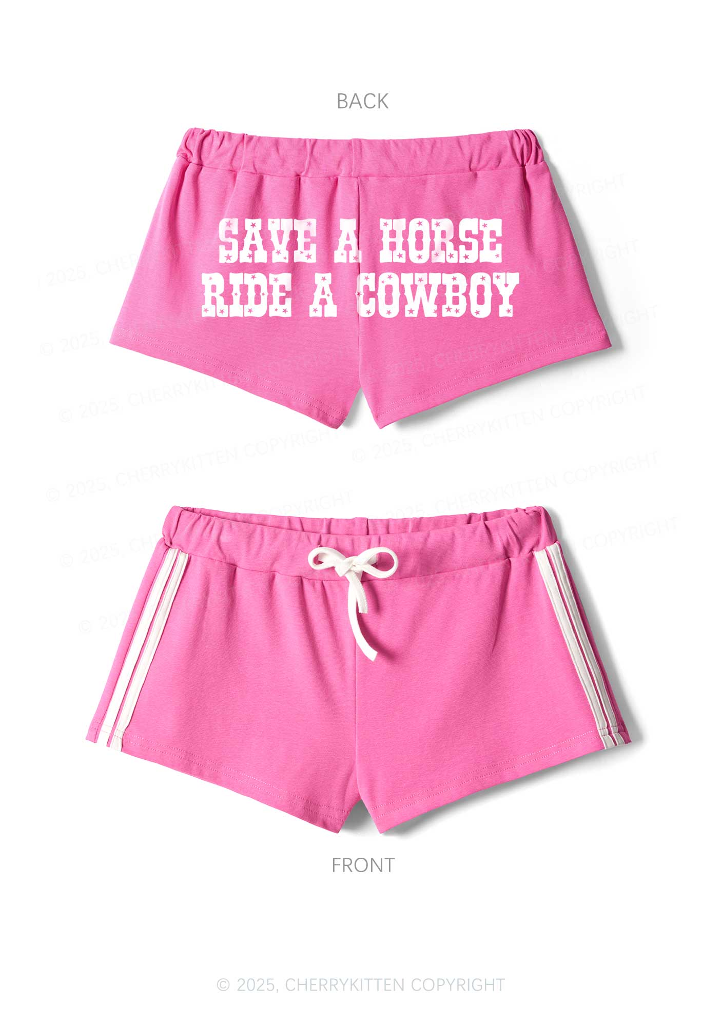 Save A Horse Y2K Drawstring Mini Shorts Cherrykitten