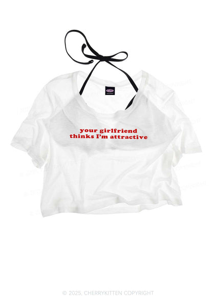 Im Attractive Pride Y2K Sheer Crop Tee Cherrykitten