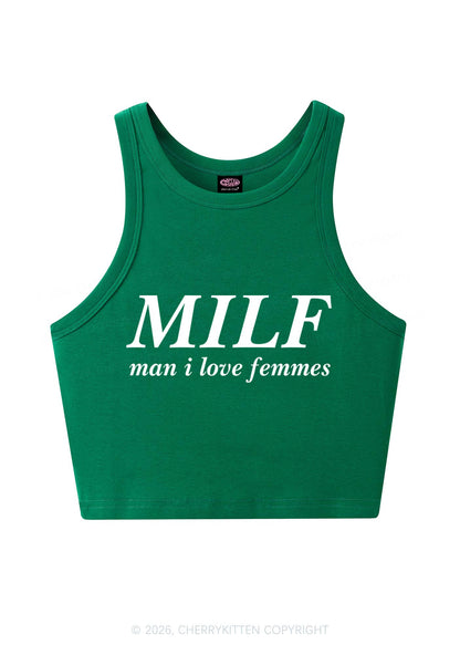 Man I Love Femme Y2K Crop Tank Top Cherrykitten