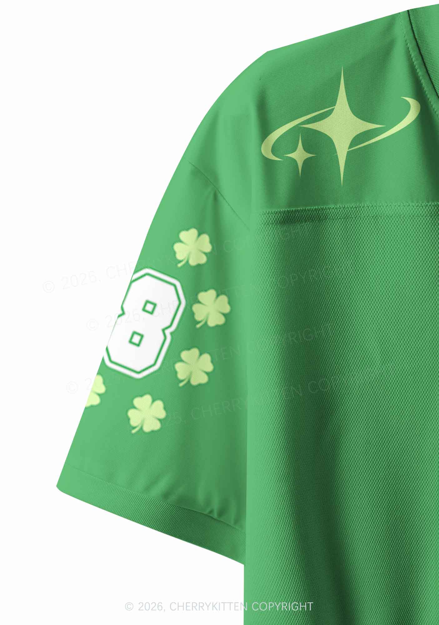 Custom Everyone Loves Irish Girl St Patricks Y2K Crop Sport Jersey Shirts Cherrykitten