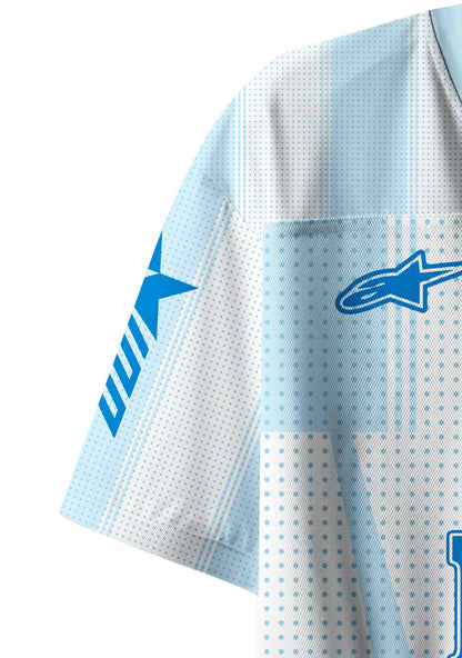 Blue Mean Faggot Pride Y2K Crop Sport Jersey Shirts Cherrykitten