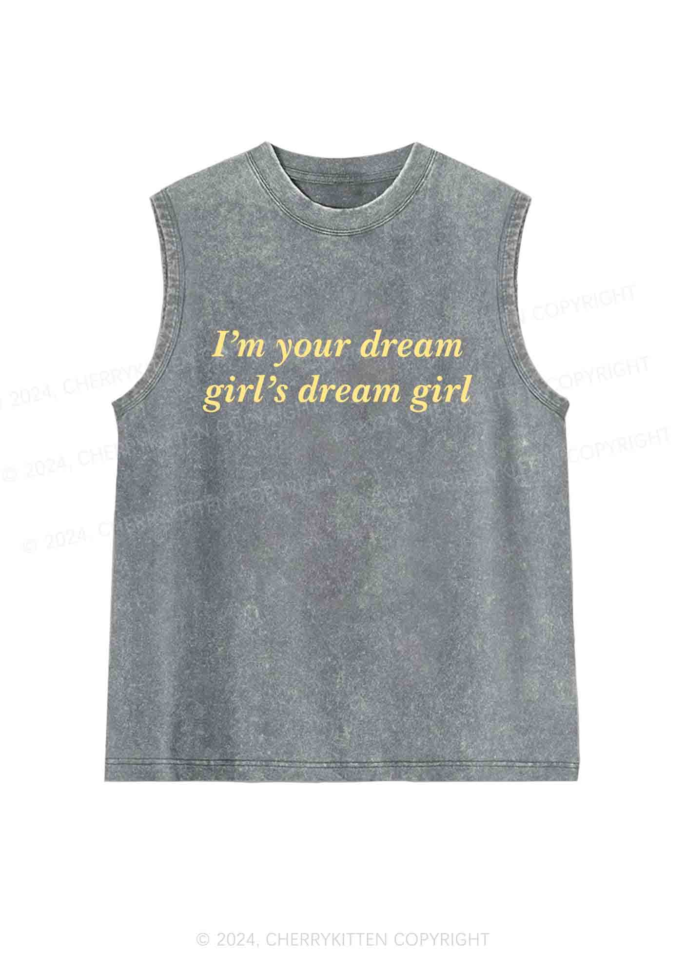 Dream Girl Y2K Washed Tank Cherrykitten
