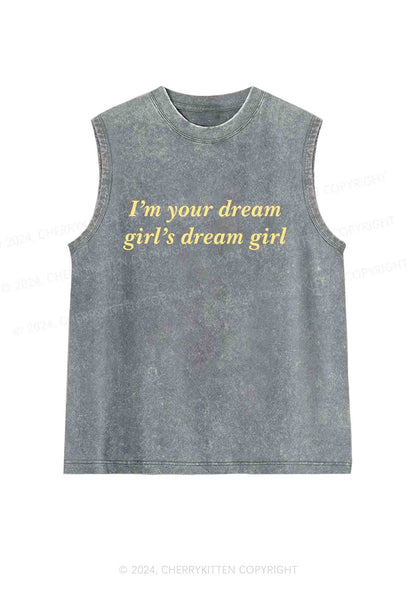 Dream Girl Y2K Washed Tank Cherrykitten